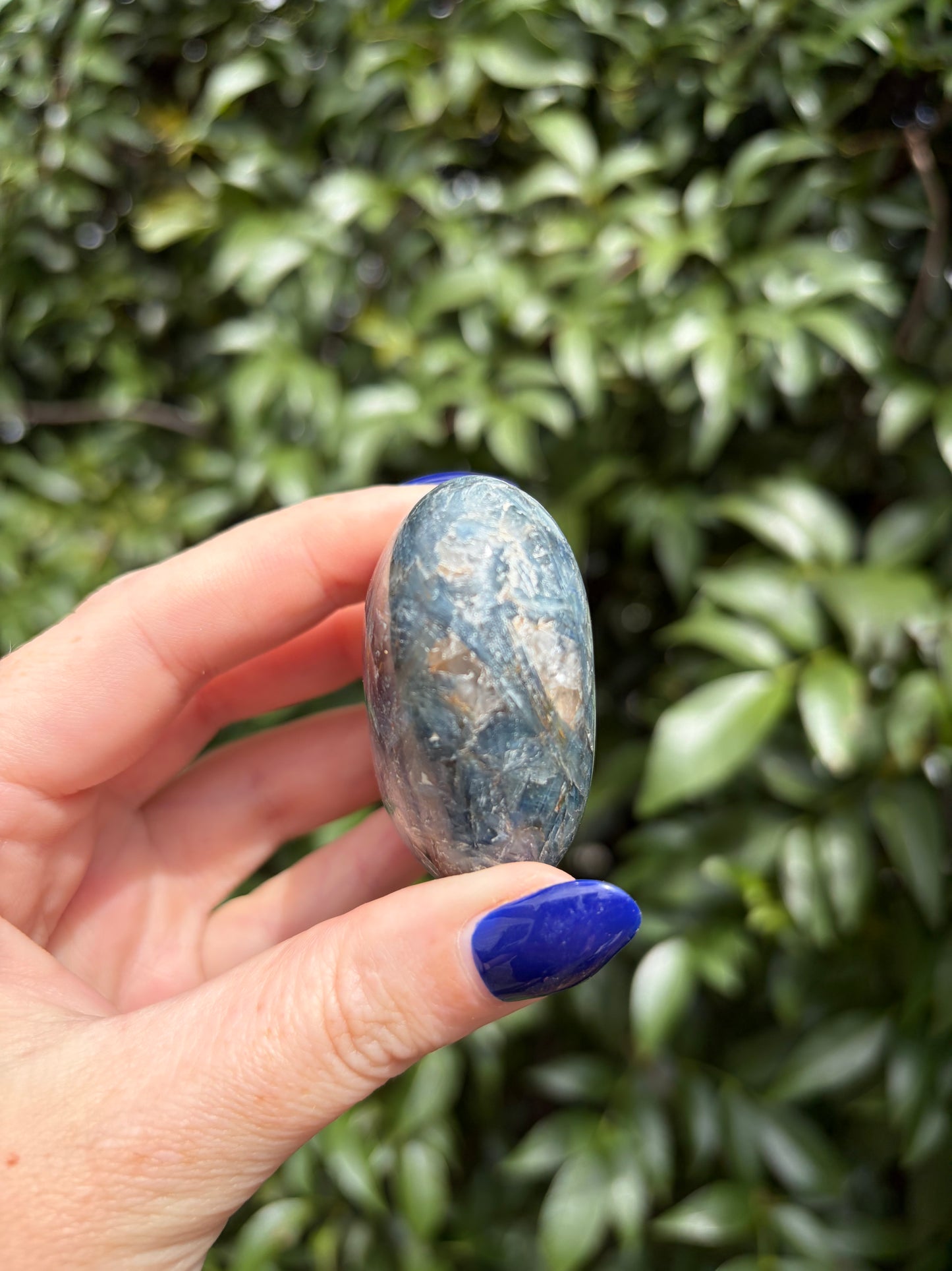 Blue Kyanite & Quartz Heart B
