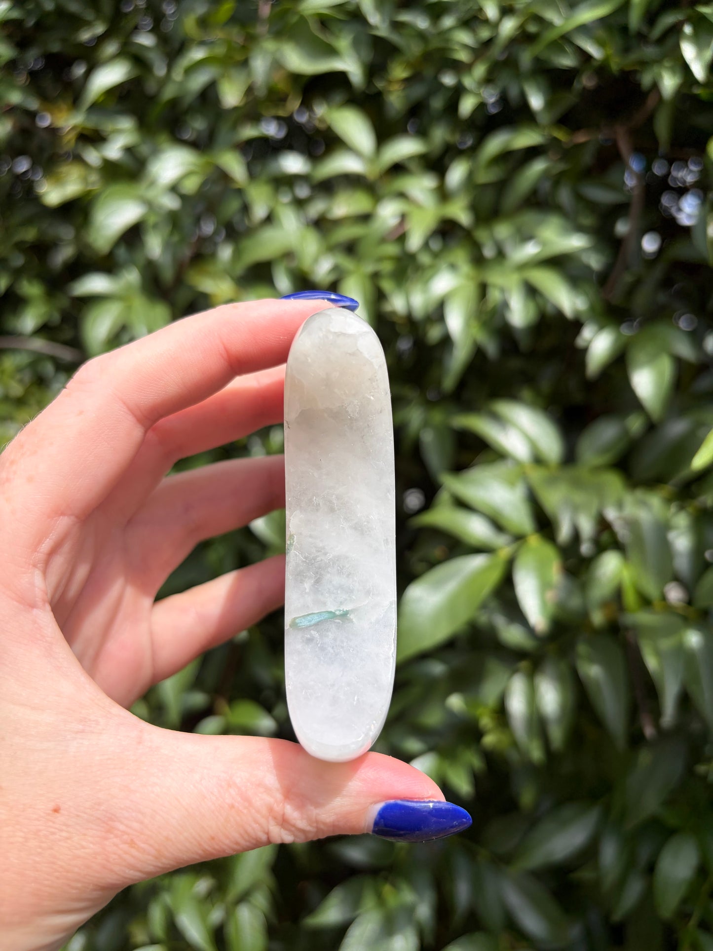 Blue Kyanite & Quartz Self Standing Moon B