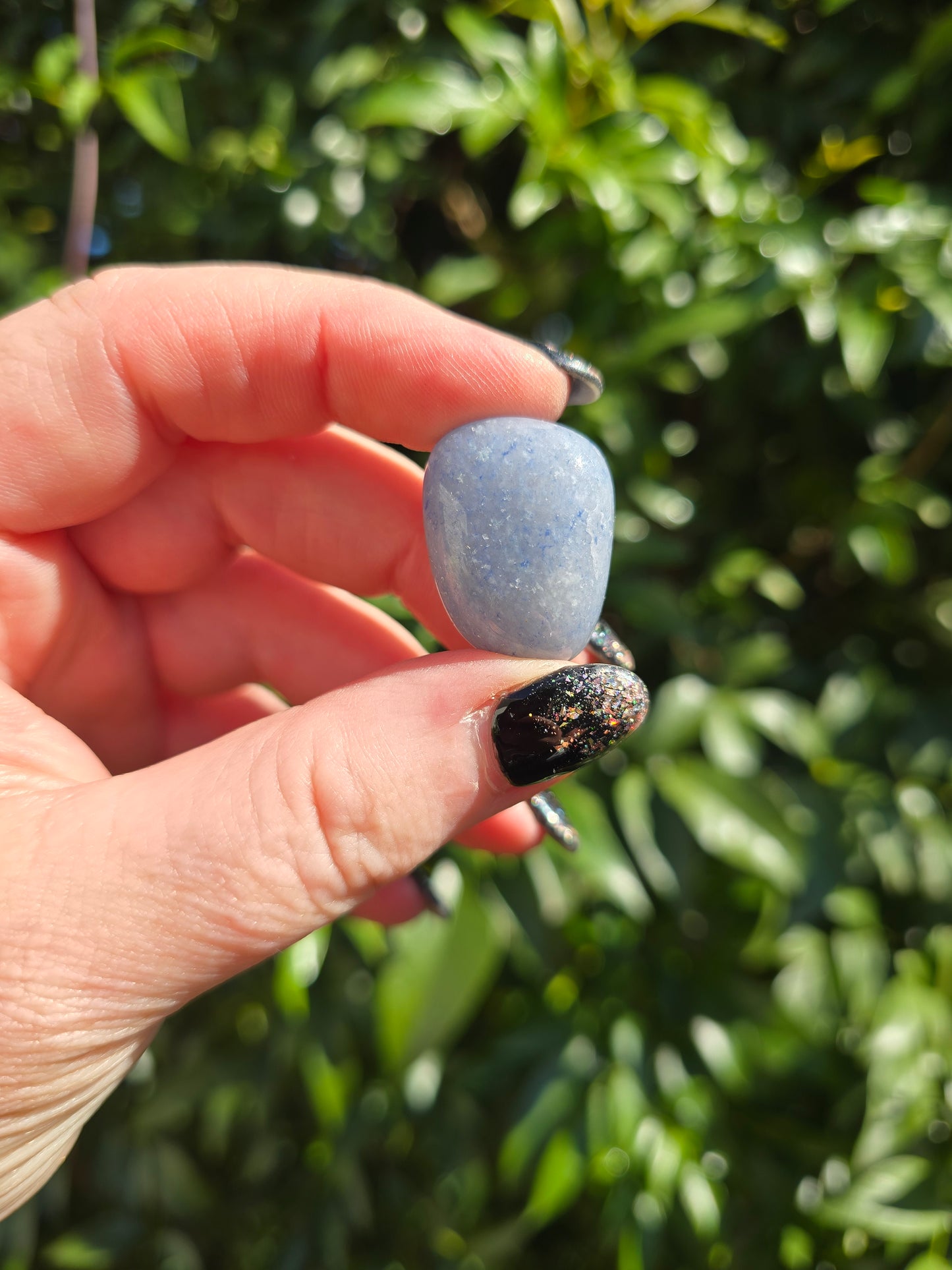 Blue Quartz Tumbled Stones