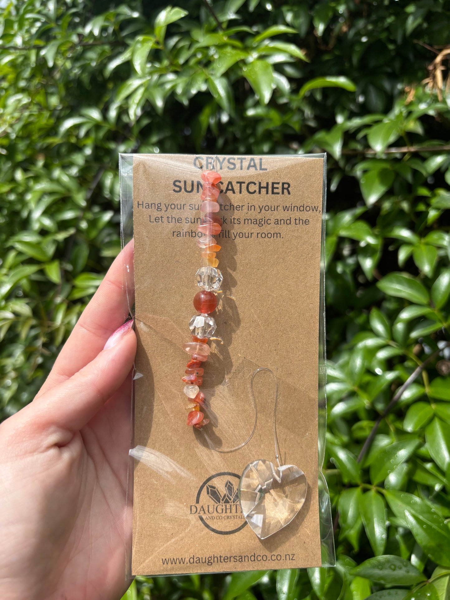 Carnelian | Heart Sun Catcher B