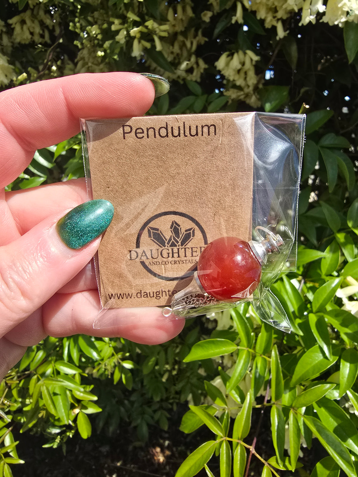 Carnelian Sphere Pendulum