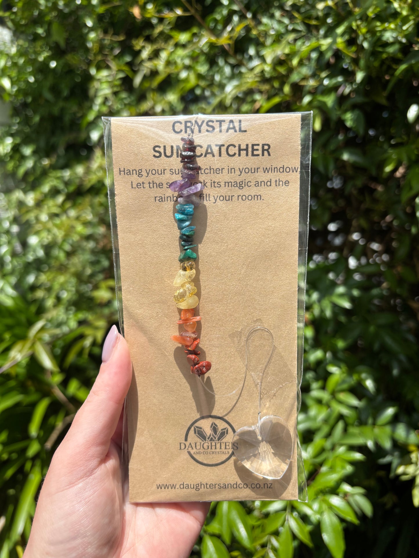 Chakra x7 Crystals | Heart Sun Catcher