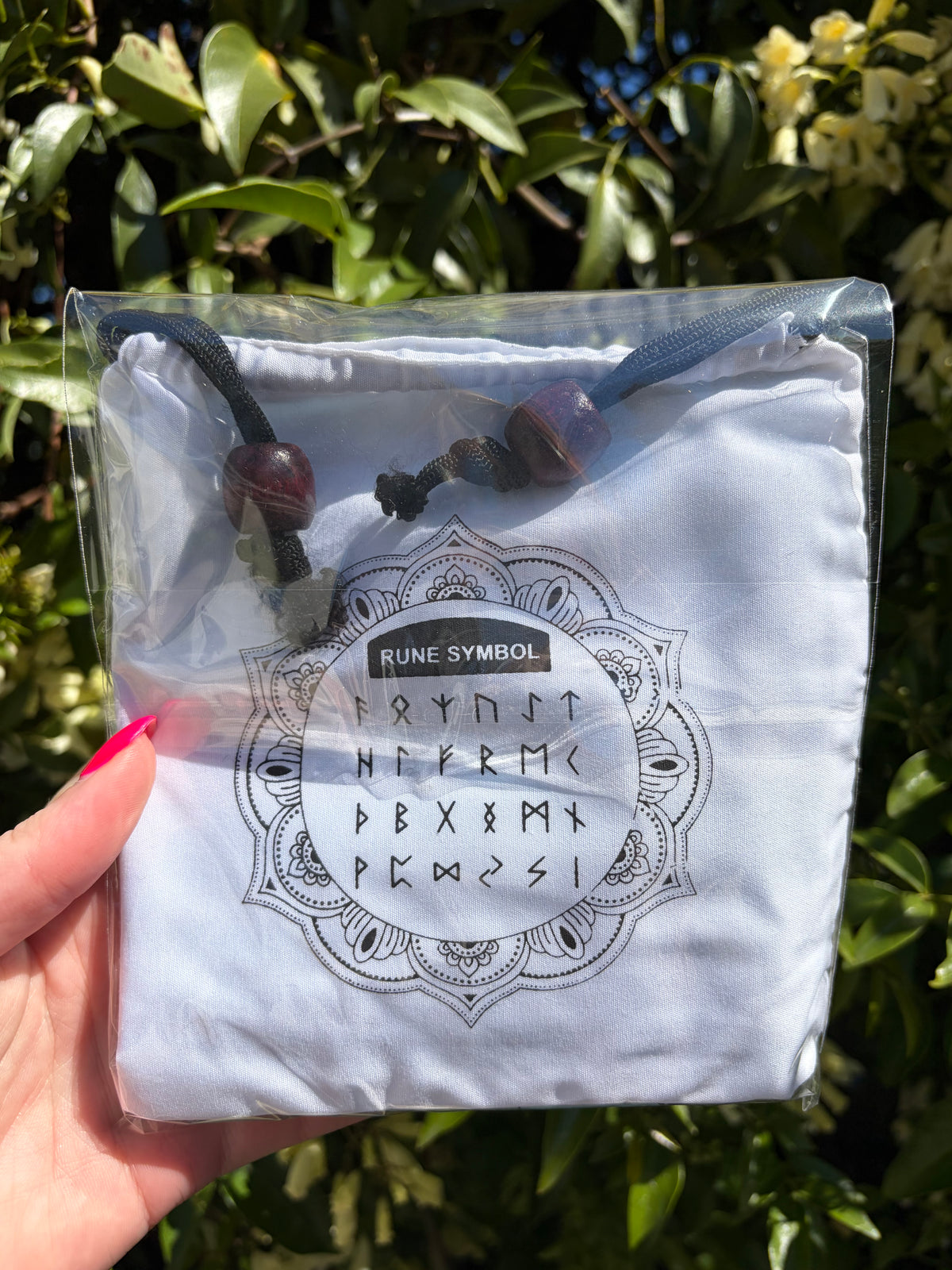 Chevron Amethyst Crystal Rune Set
