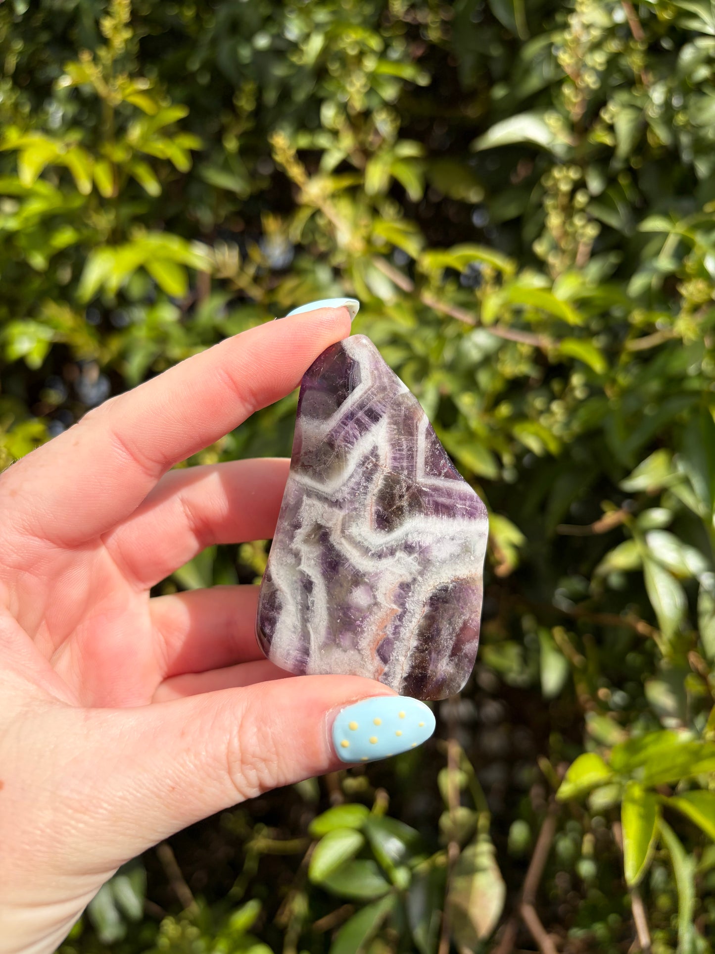 Chevron Amethyst Free Form Piece D