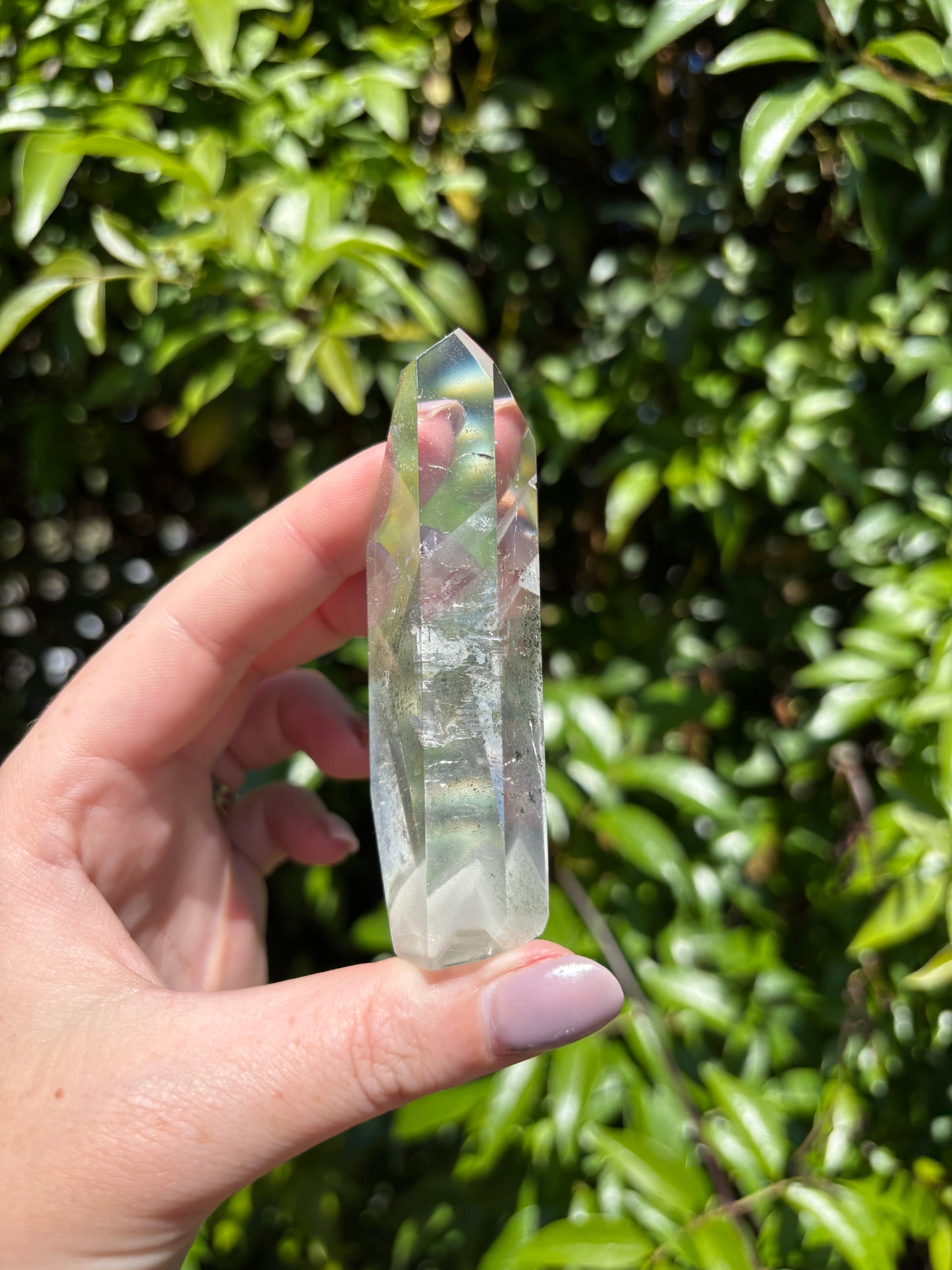 Chlorite Phantom Quartz Polished Piece F