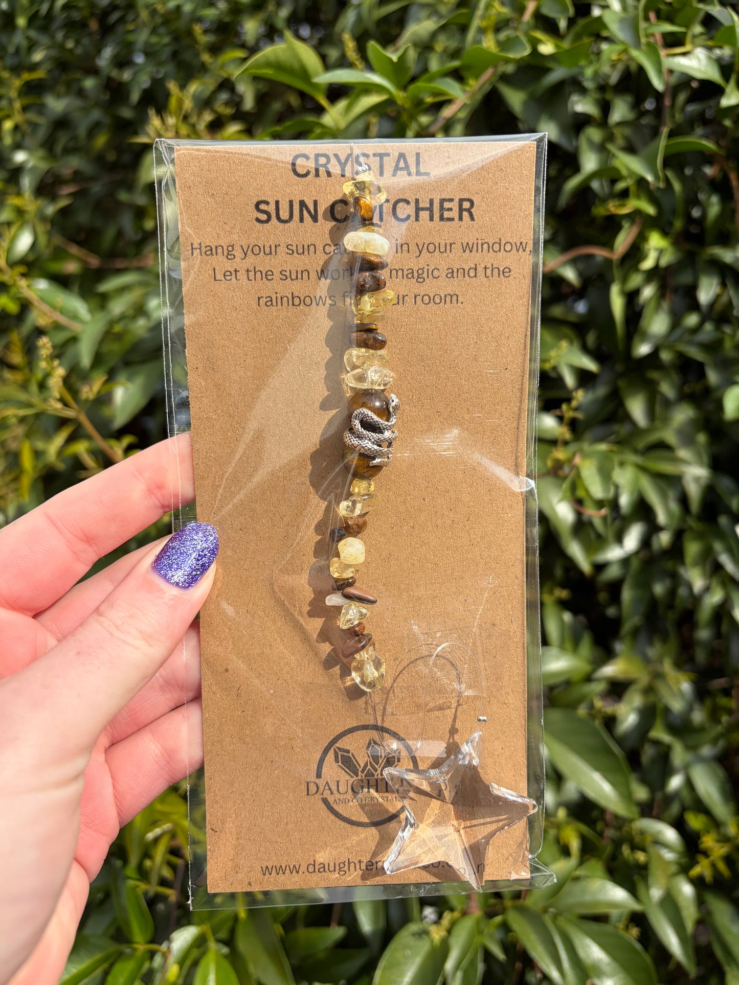 Citrine & Tigers Eye | Star Sun Catcher