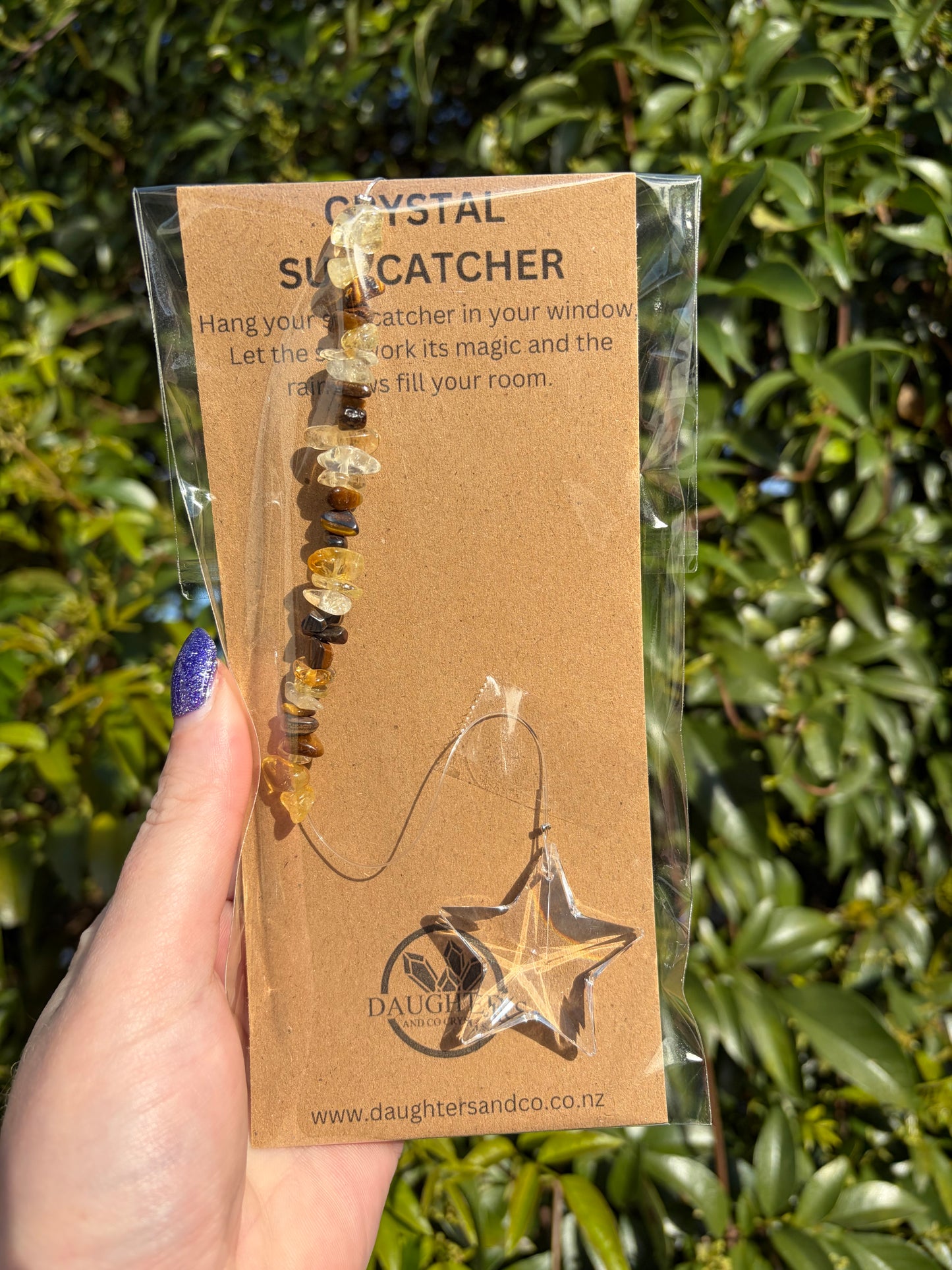 Citrine & Tigers Eye | Star Sun Catcher
