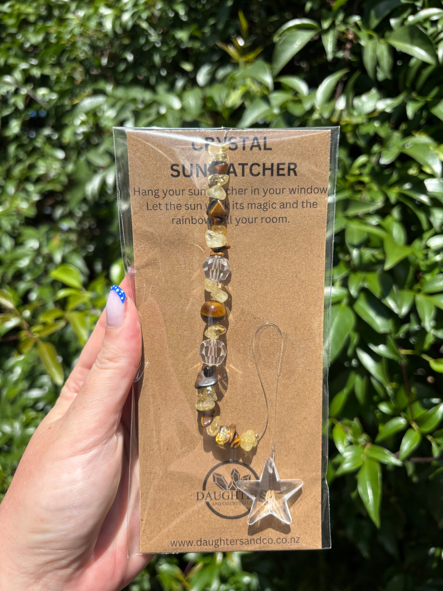 Citrine & Tigers Eye | Star Sun Catcher