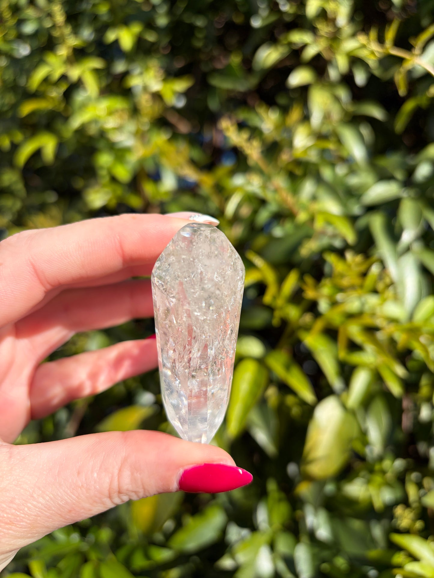 Clear Quartz Faceted Heart A
