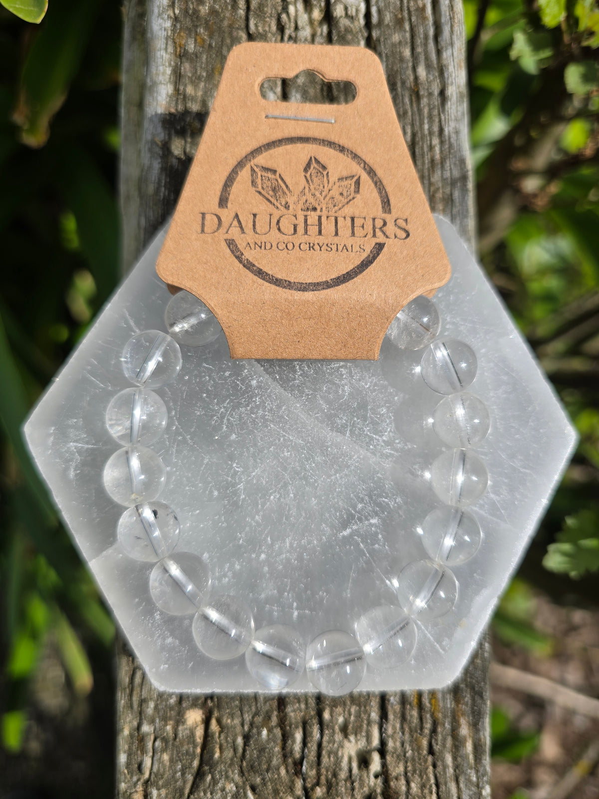 Clear Quartz | Round Bead Bracelet 10 mm