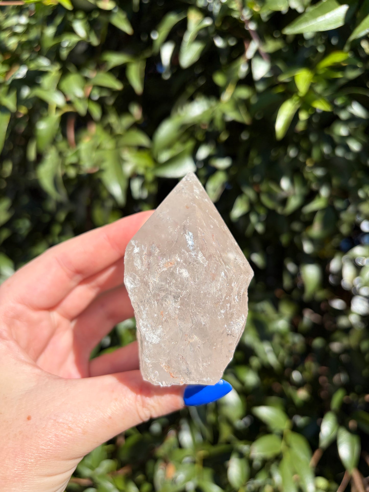 Clear Quartz Semi Polished Point A