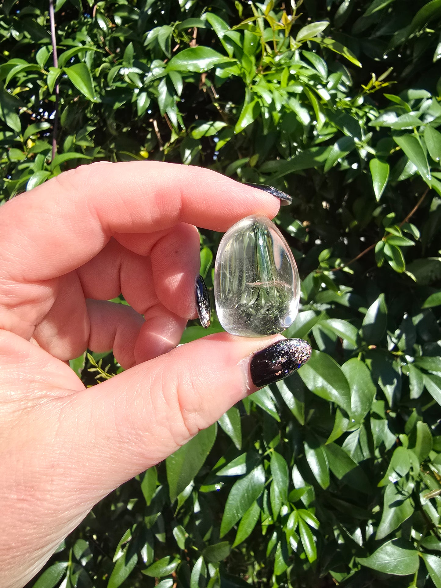 Clear Quartz Medium Tumbled Stone | A Grade