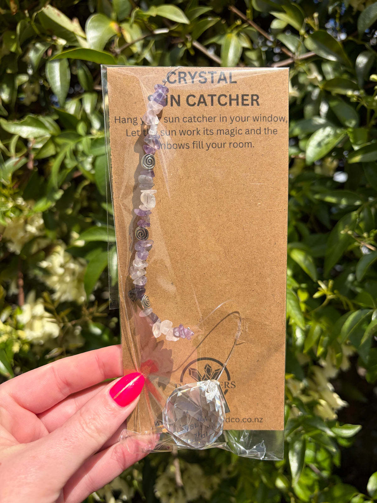 Amethyst & Rose Quartz | Sphere Sun Catcher