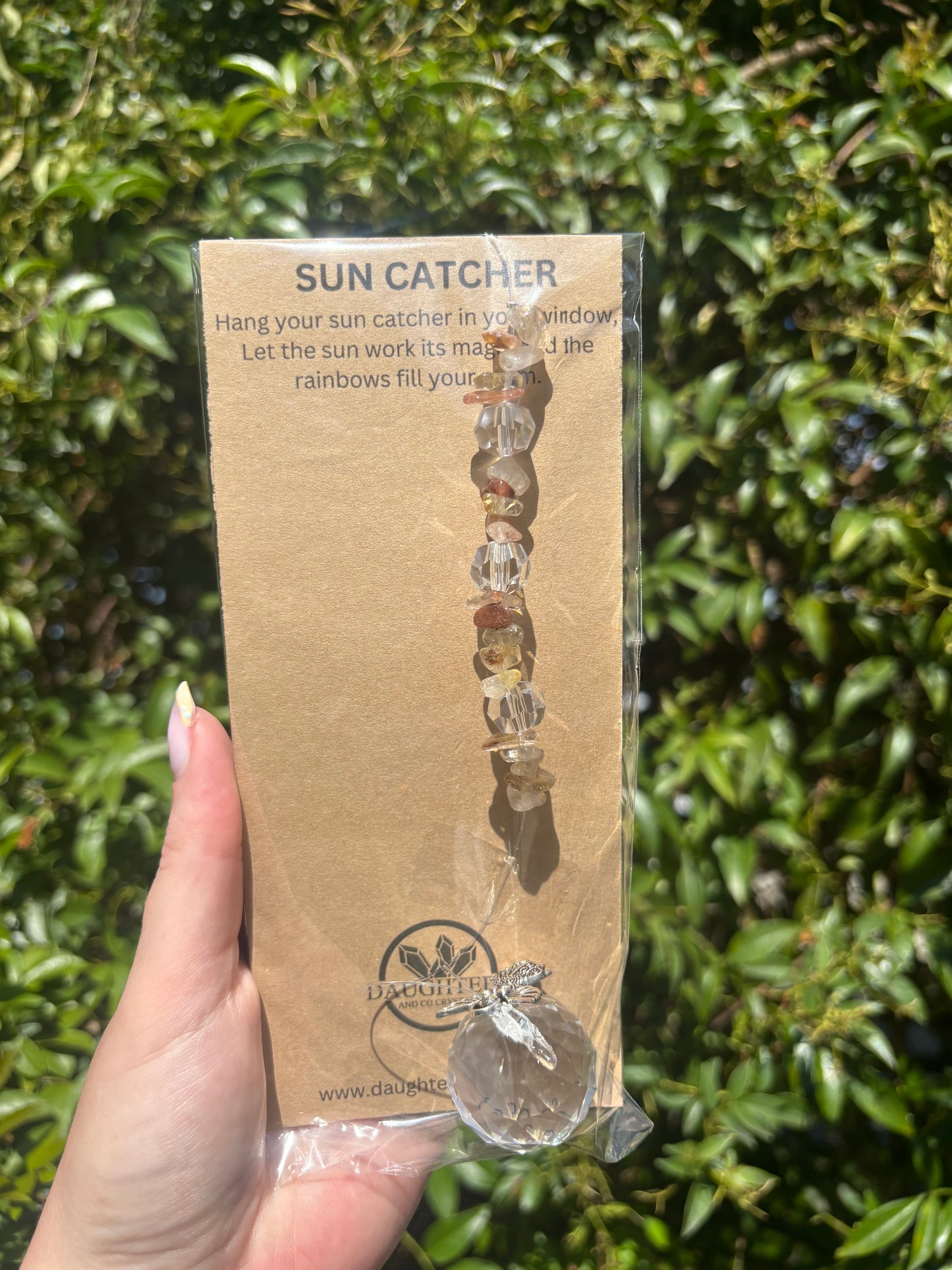 Rutilated Quartz | Sphere Sun Catcher