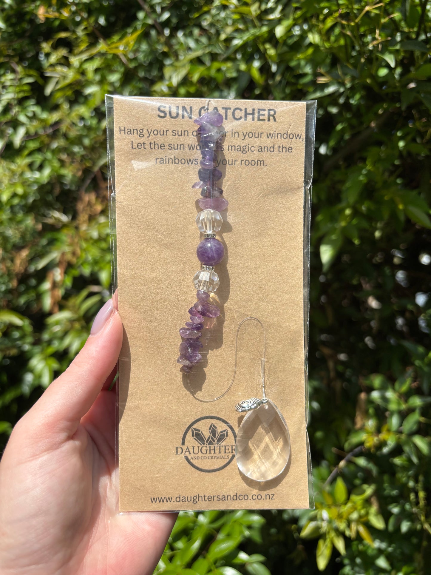 Amethyst | Tear Drop Sun Catcher