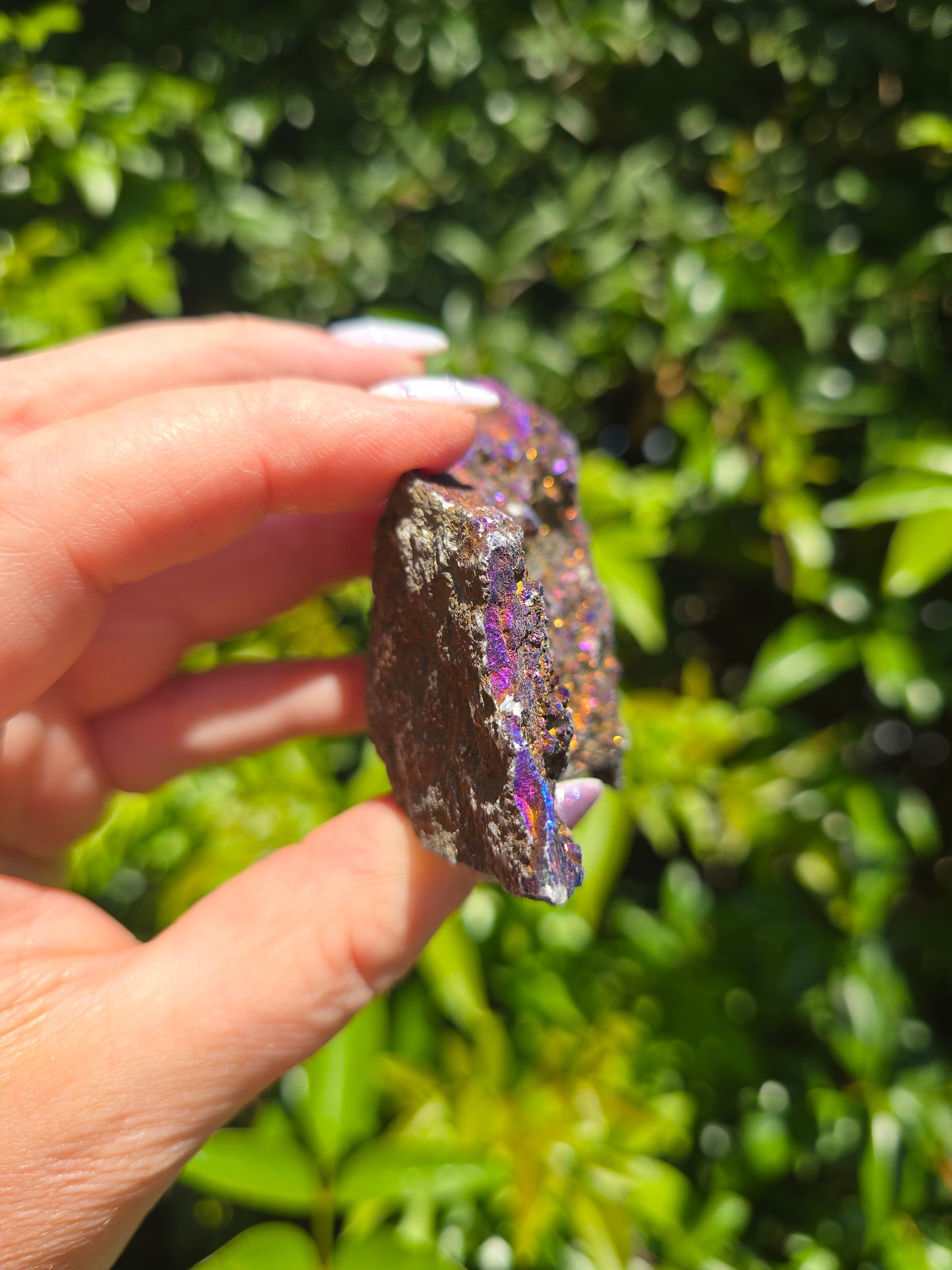 Dark Blue Aura Quartz Cluster B