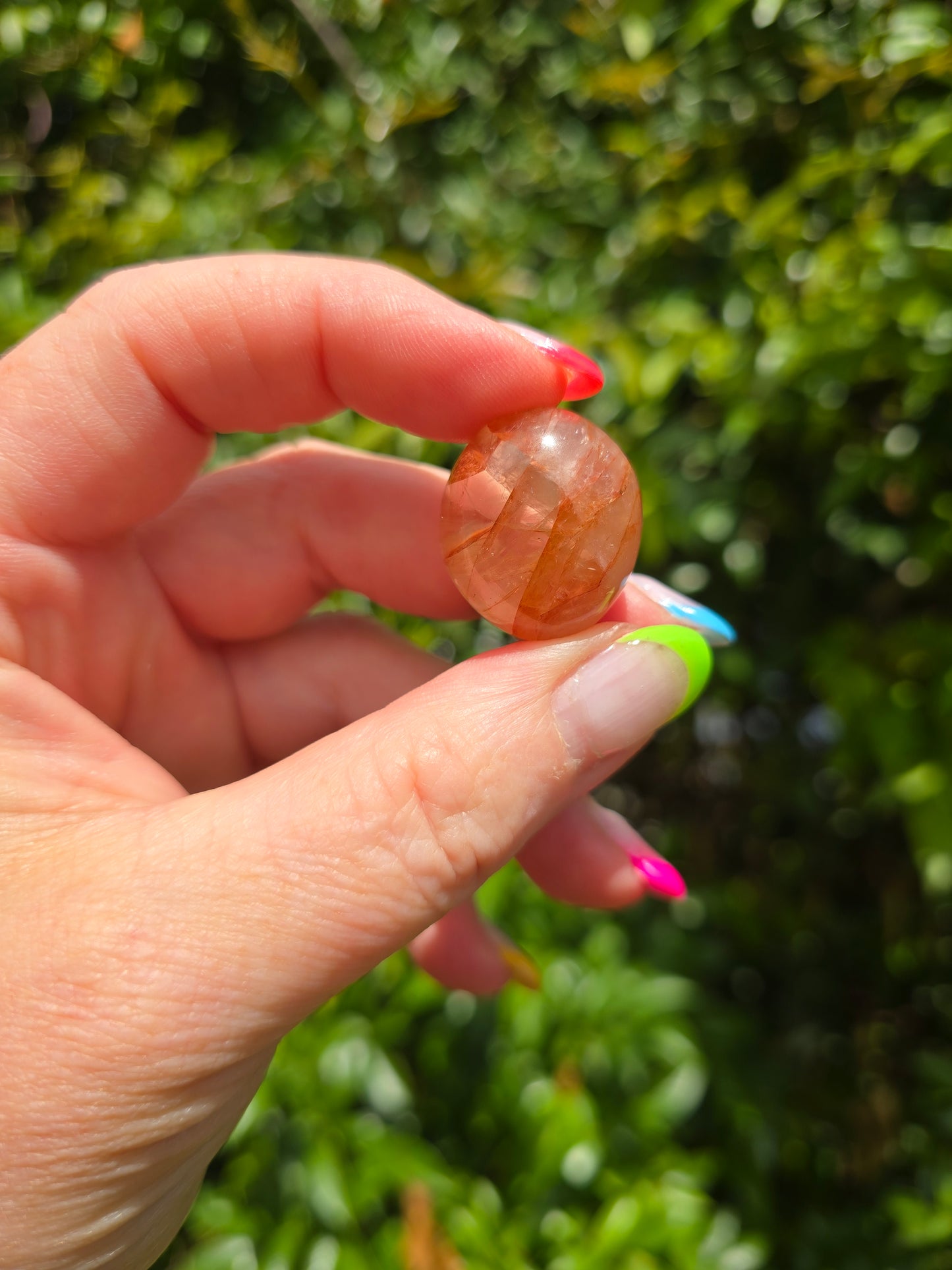 Fire Quartz Tumbled Stone