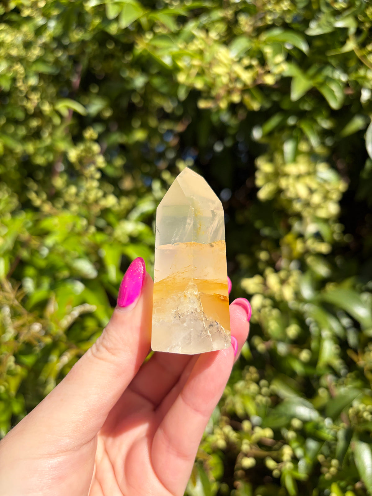 Golden Healer & Girasol Quartz Point D