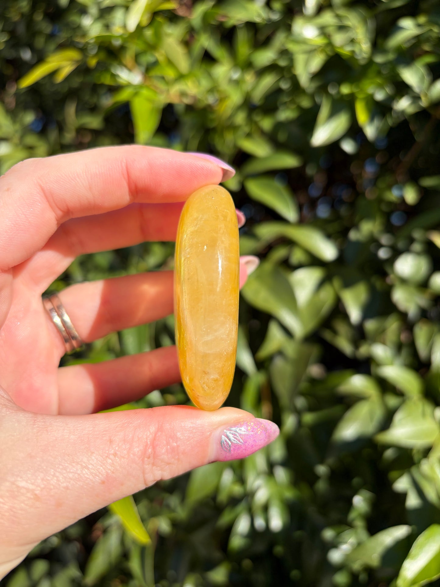 Golden Healer Quartz Palm Stone A