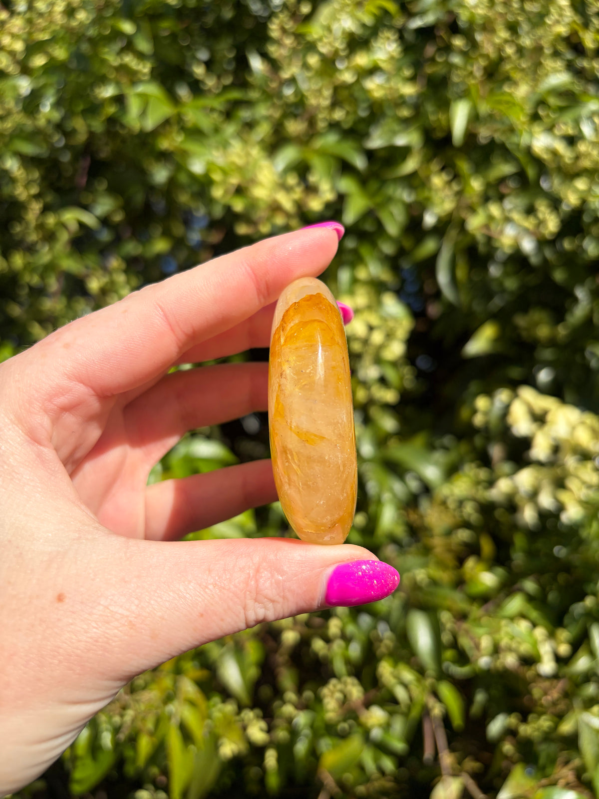 Golden Healer Quartz Palm Stone C