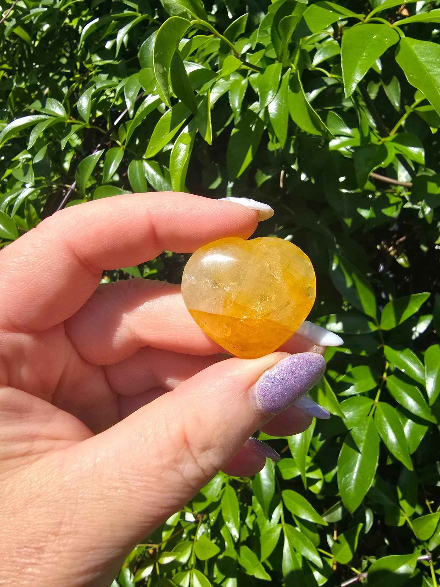 Golden Healer Quartz Small Heart
