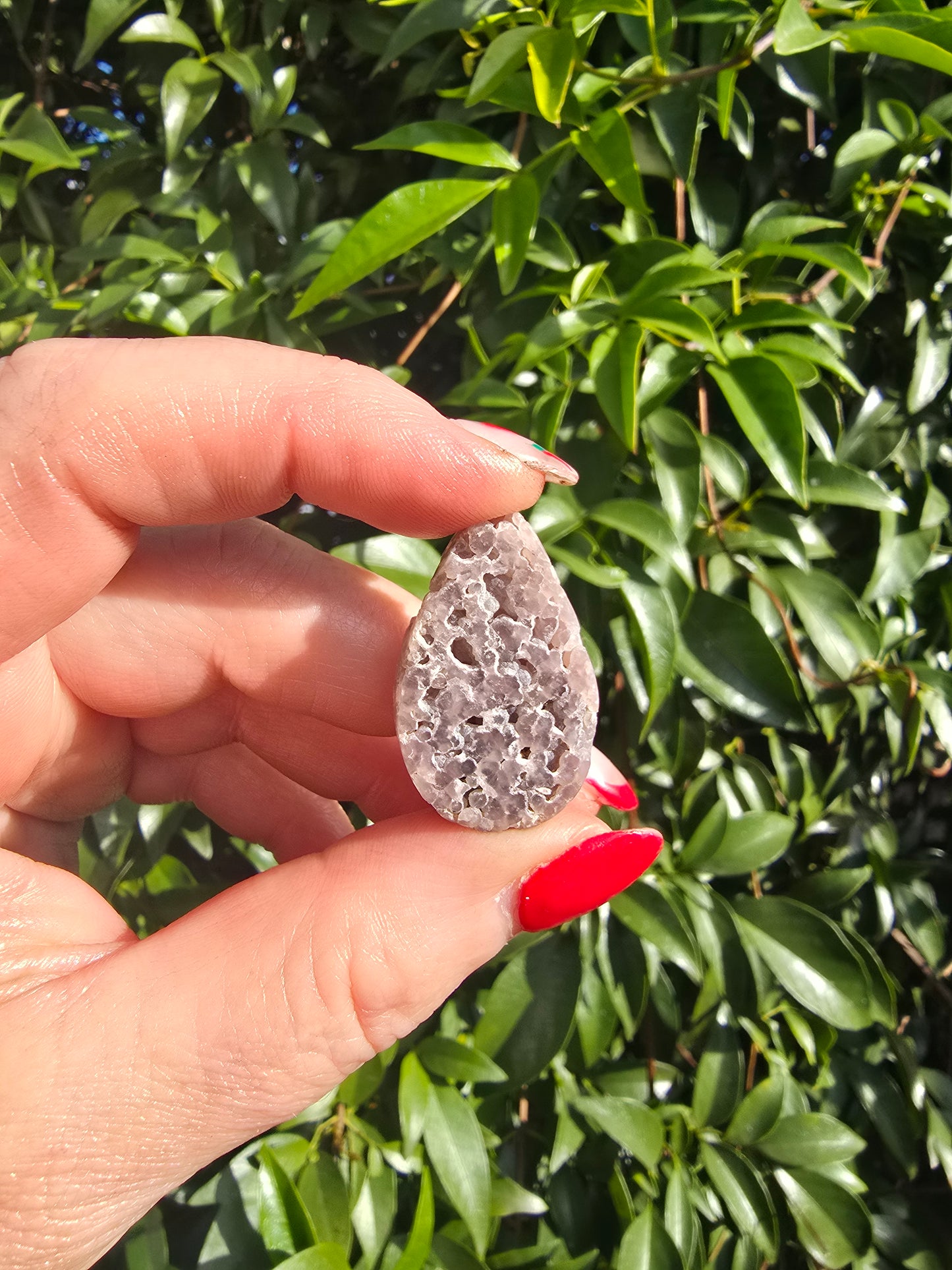 Grape Agate Tear Drop Small