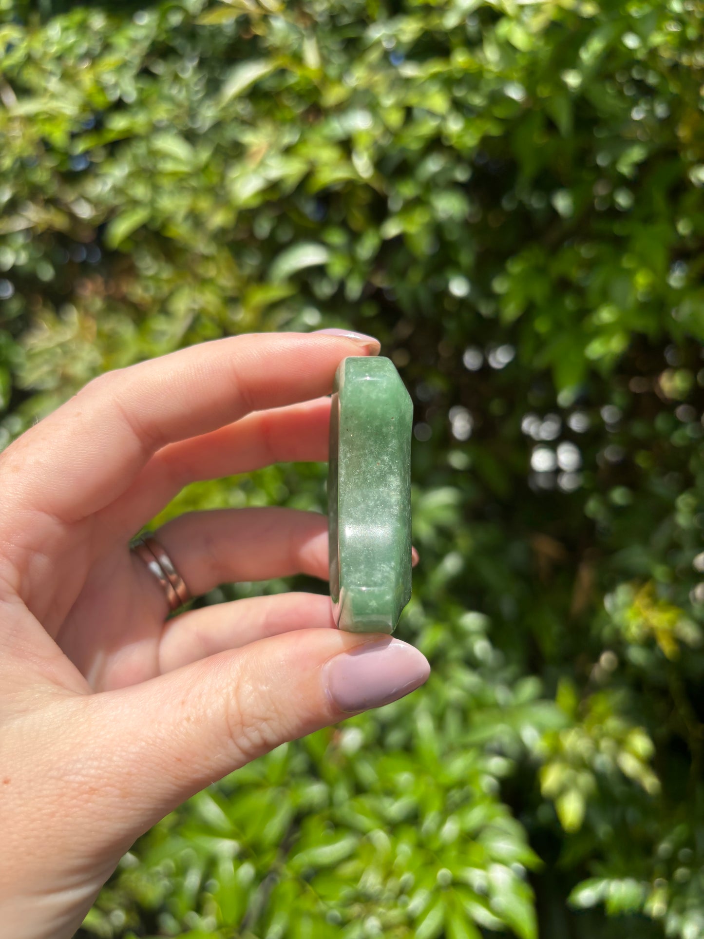 Green Aventurine Mini Moon Dish E