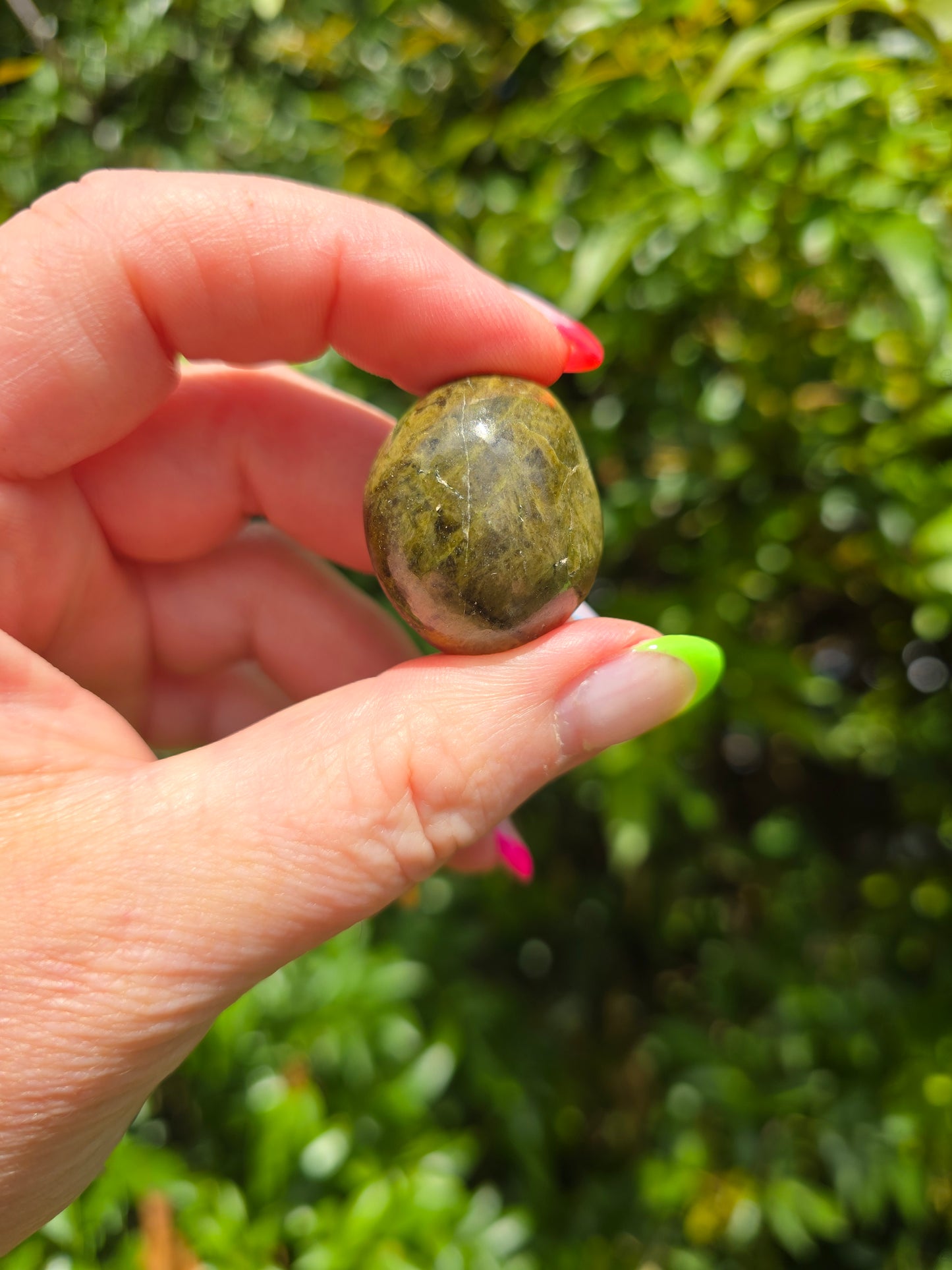 Green Tourmaline Tumbled Stone