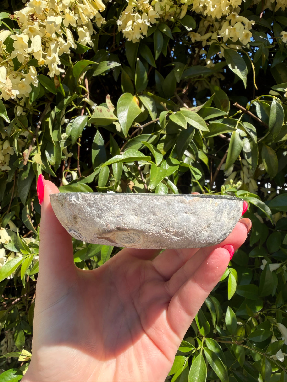 Grey Agate Candle Holder A