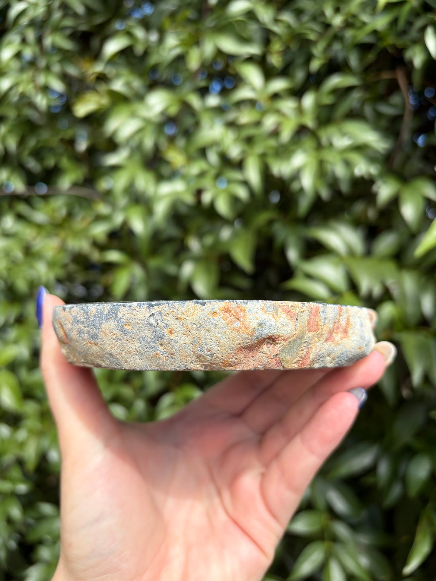 Grey Agate Candle Holder