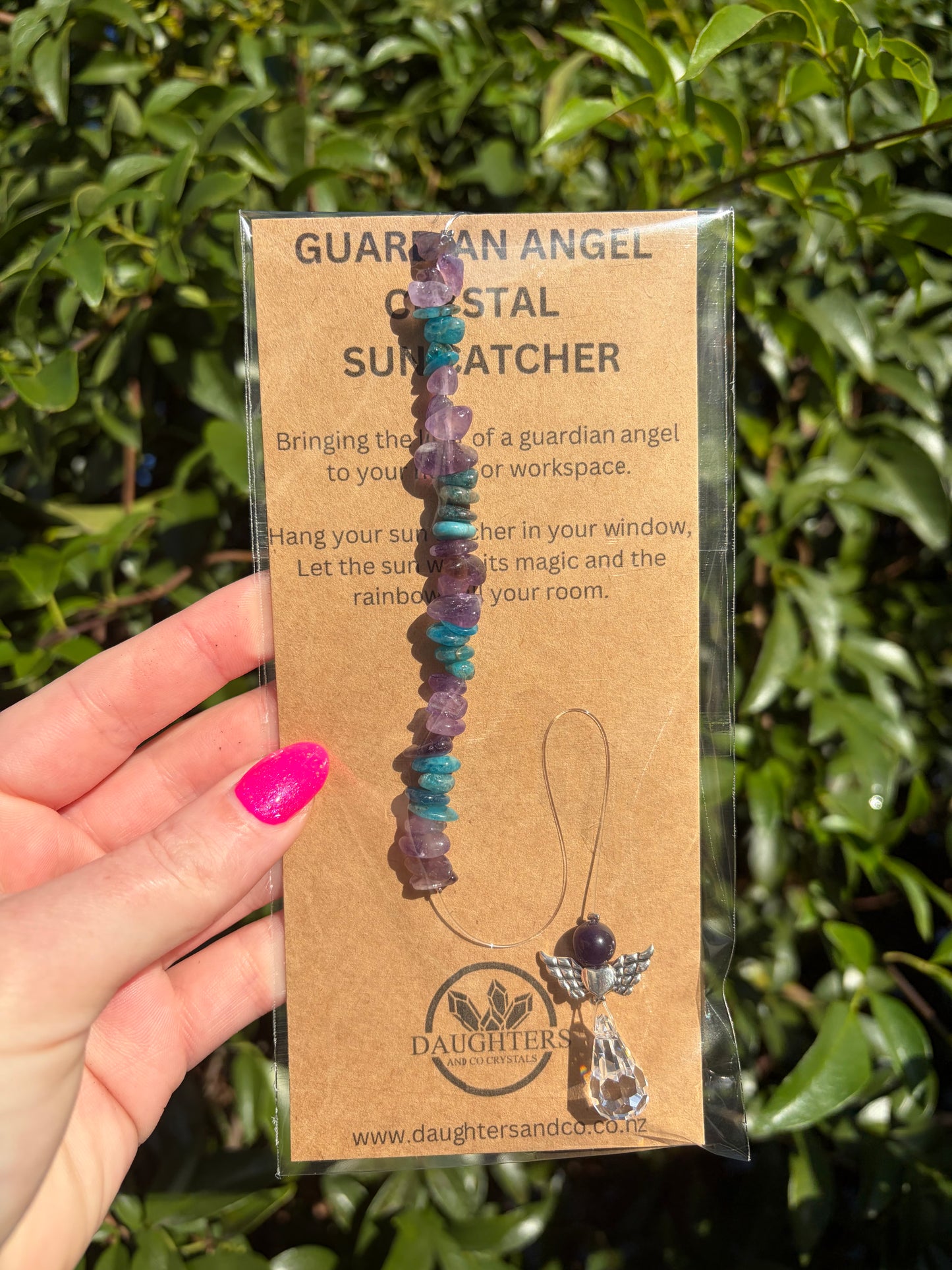 Amethyst & Apatite | Guardian Angel Sun Catcher