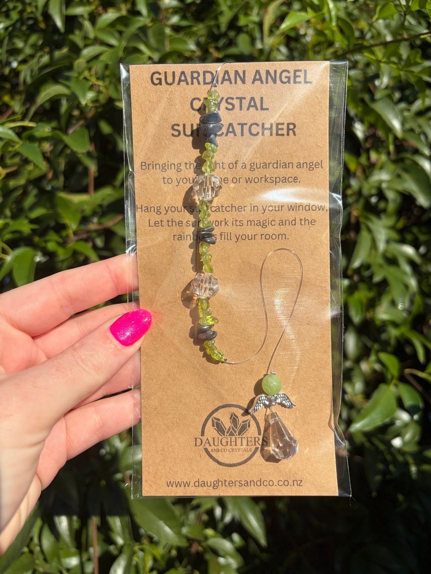 Hematite & Peridot | Guardian Angel Sun Catcher B