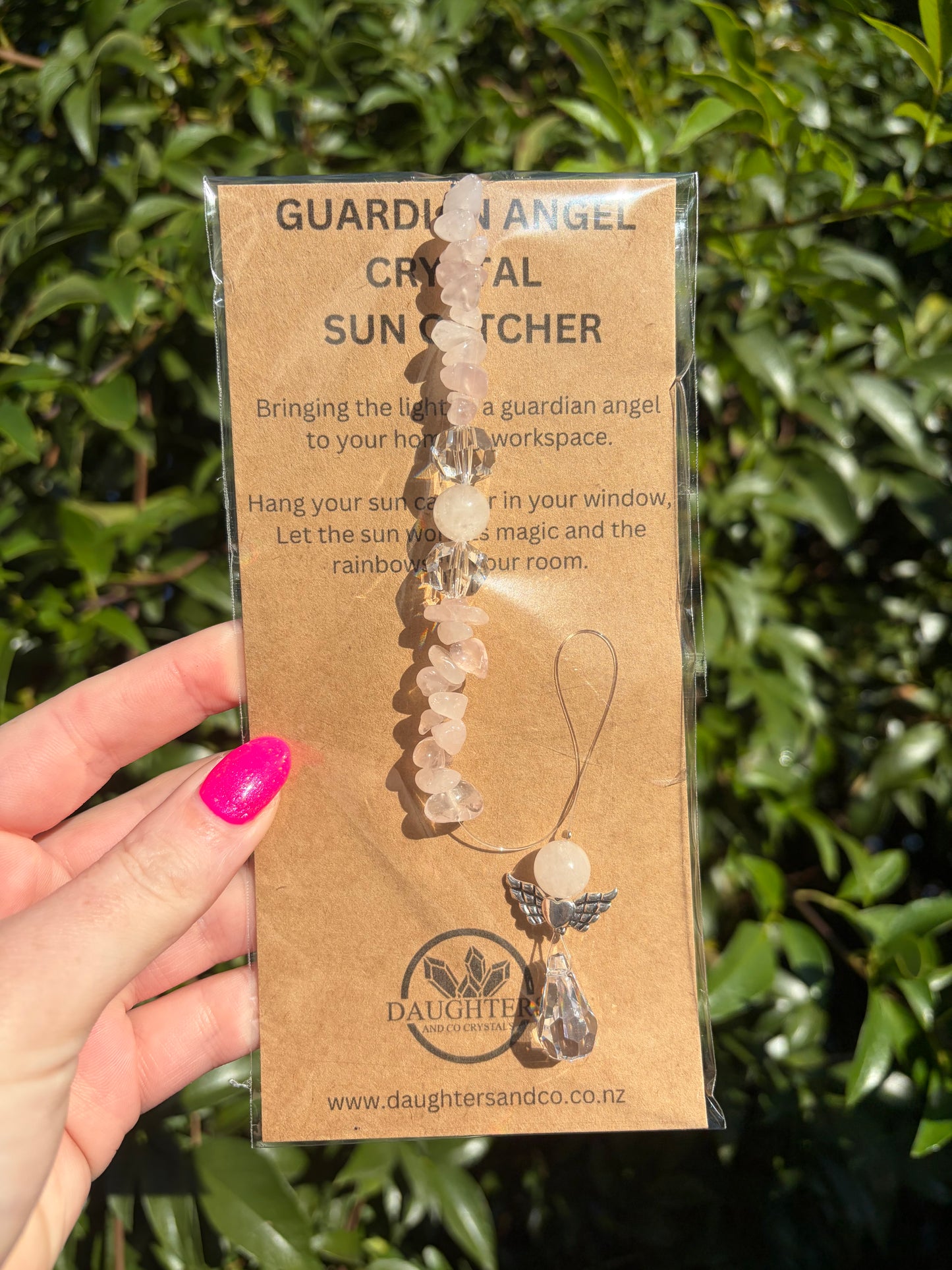 Rose Quartz | Guardian Angel Sun Catcher