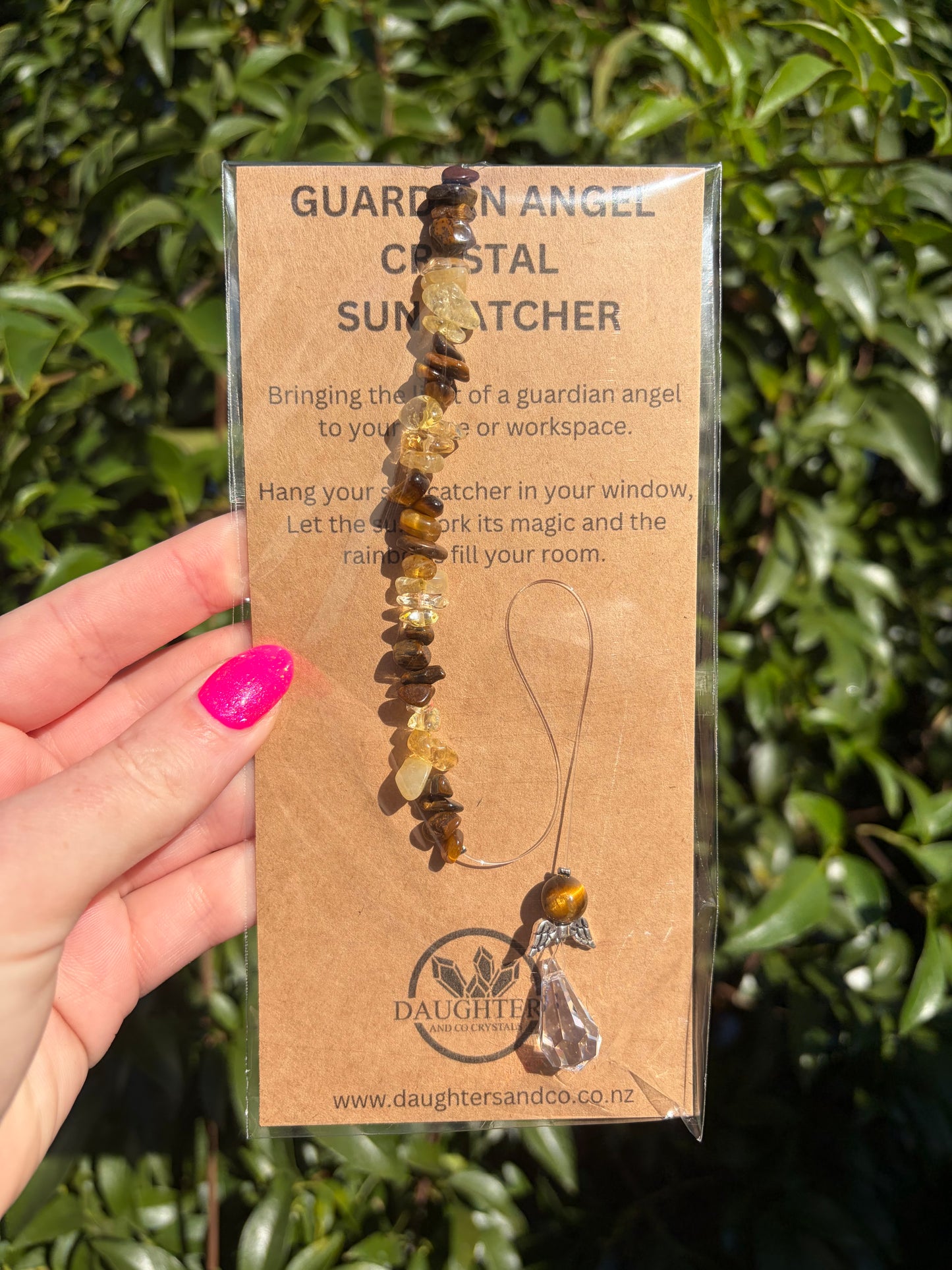 Tigers Eye & Citrine | Guardian Angel Sun Catcher