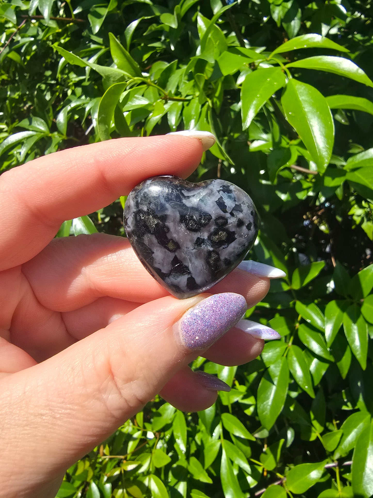Indigo Gabbro Small Heart