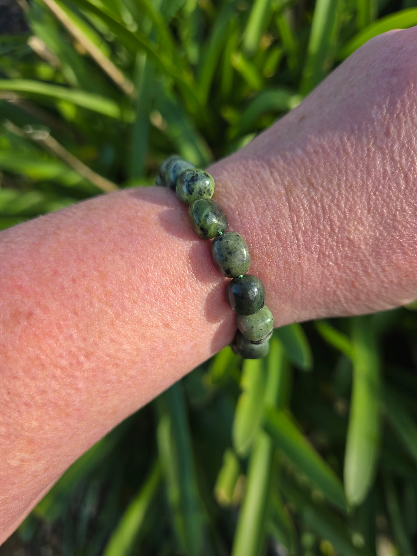 Jade | Nugget Bead Bracelet 8 mm