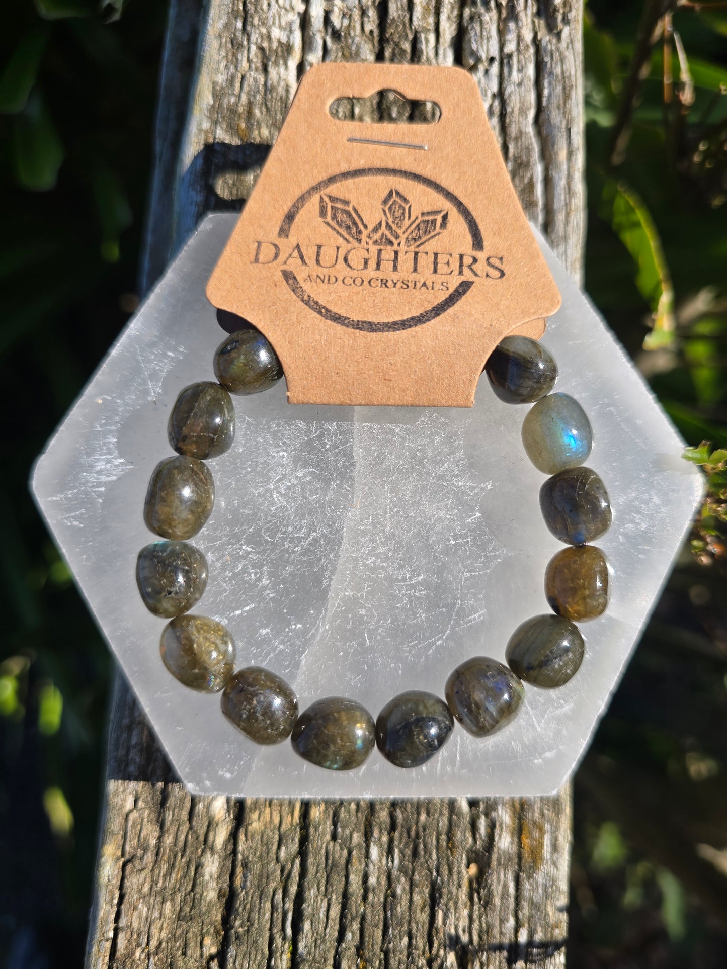 Labradorite | Large Nugget Bead Bracelet