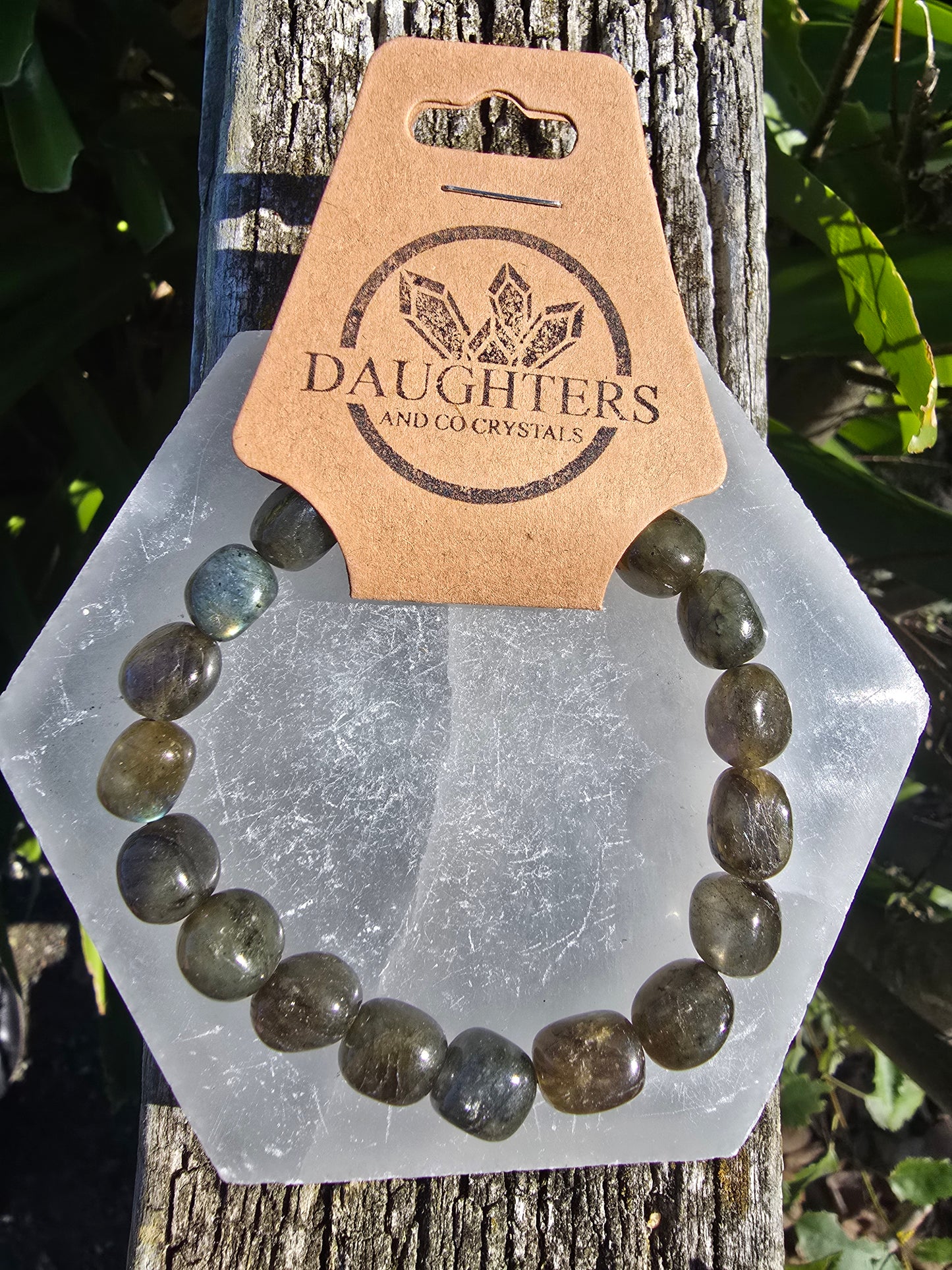 Labradorite | Small Nugget Bead Bracelet