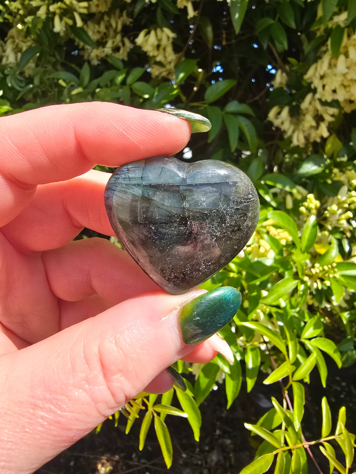 Labradorite Heart Small