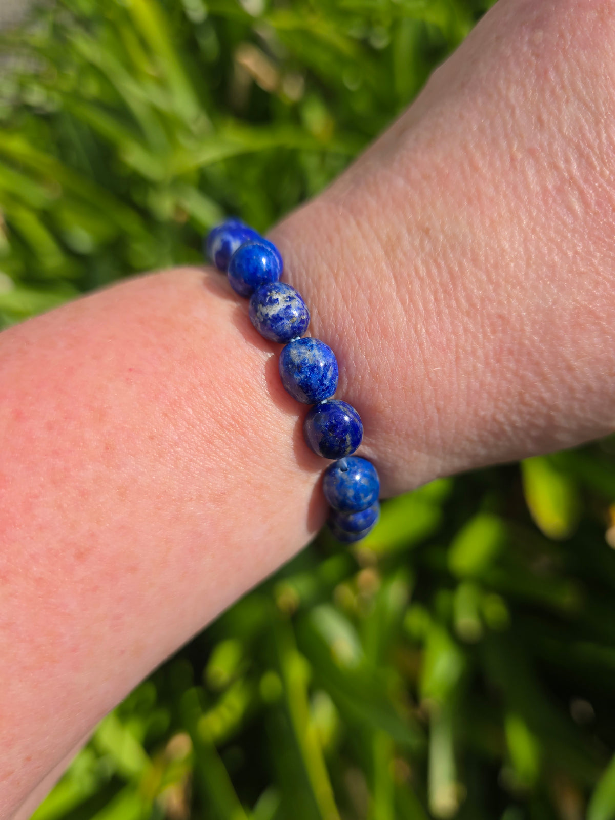 Lapis Lazuli | Nugget Bead Bracelet 8 mm