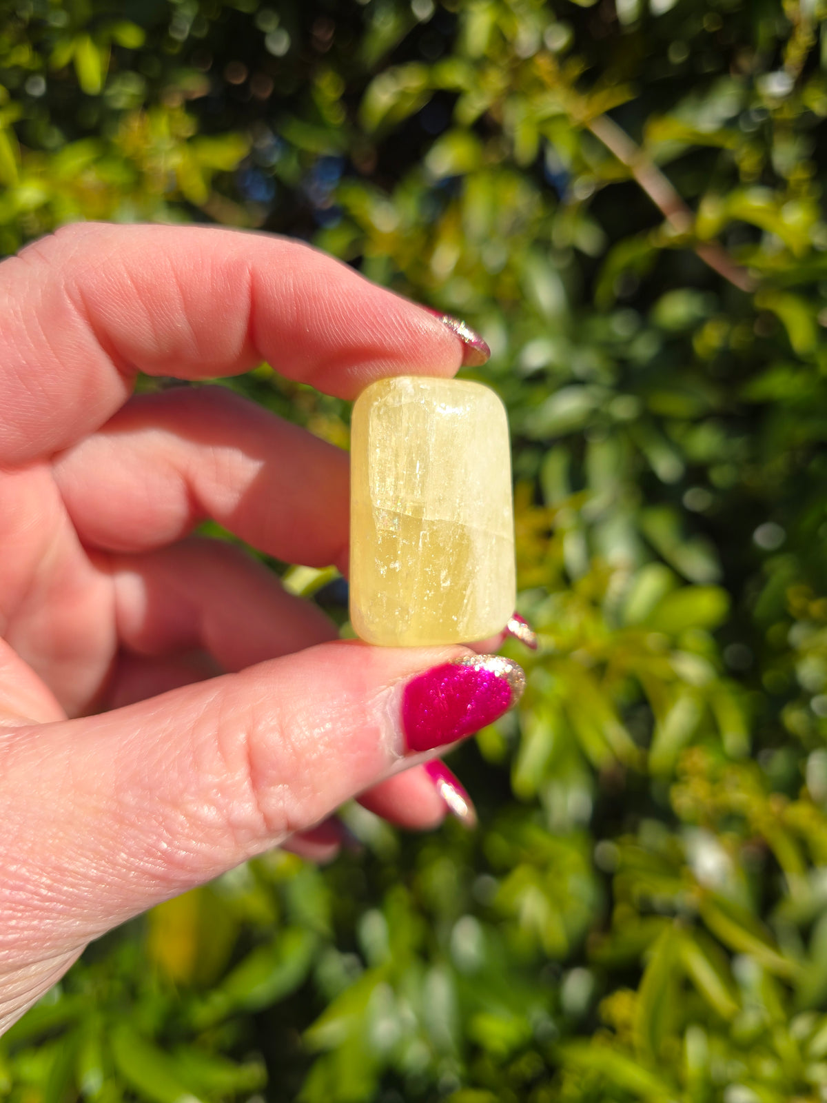 Lemon Calcite Tumbled Stone