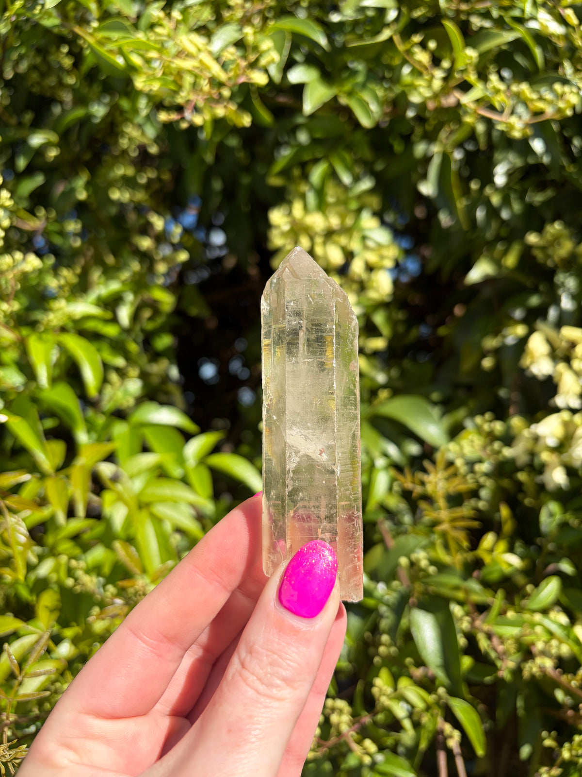 Lemurian Smoky Quartz Semi Polished Point A