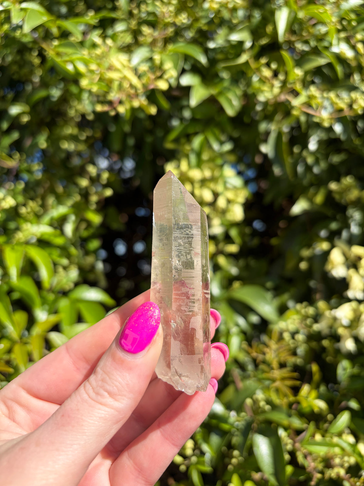 Lemurian Smoky Quartz Semi Polished Point G