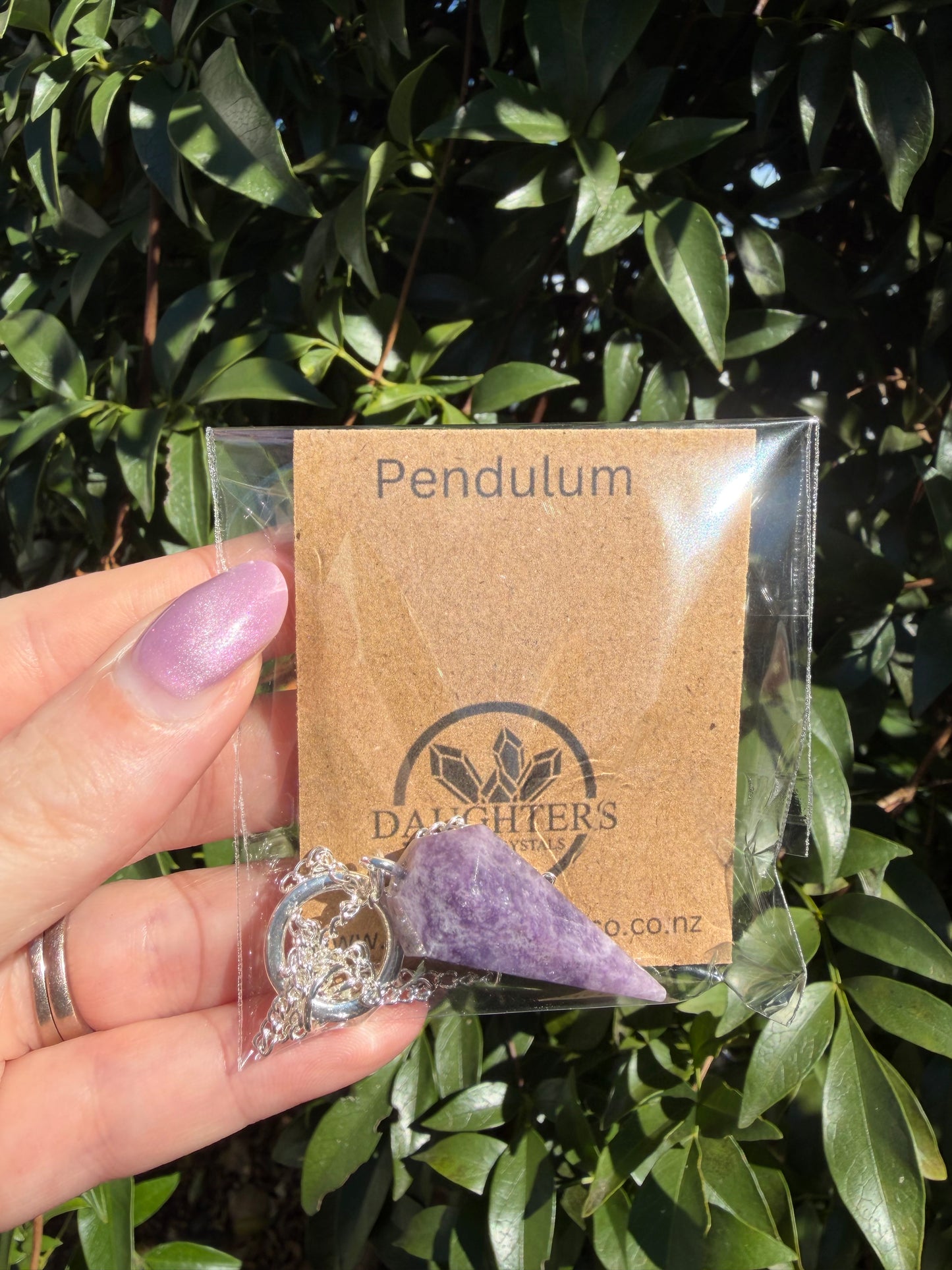 Lepidolite Pendulum
