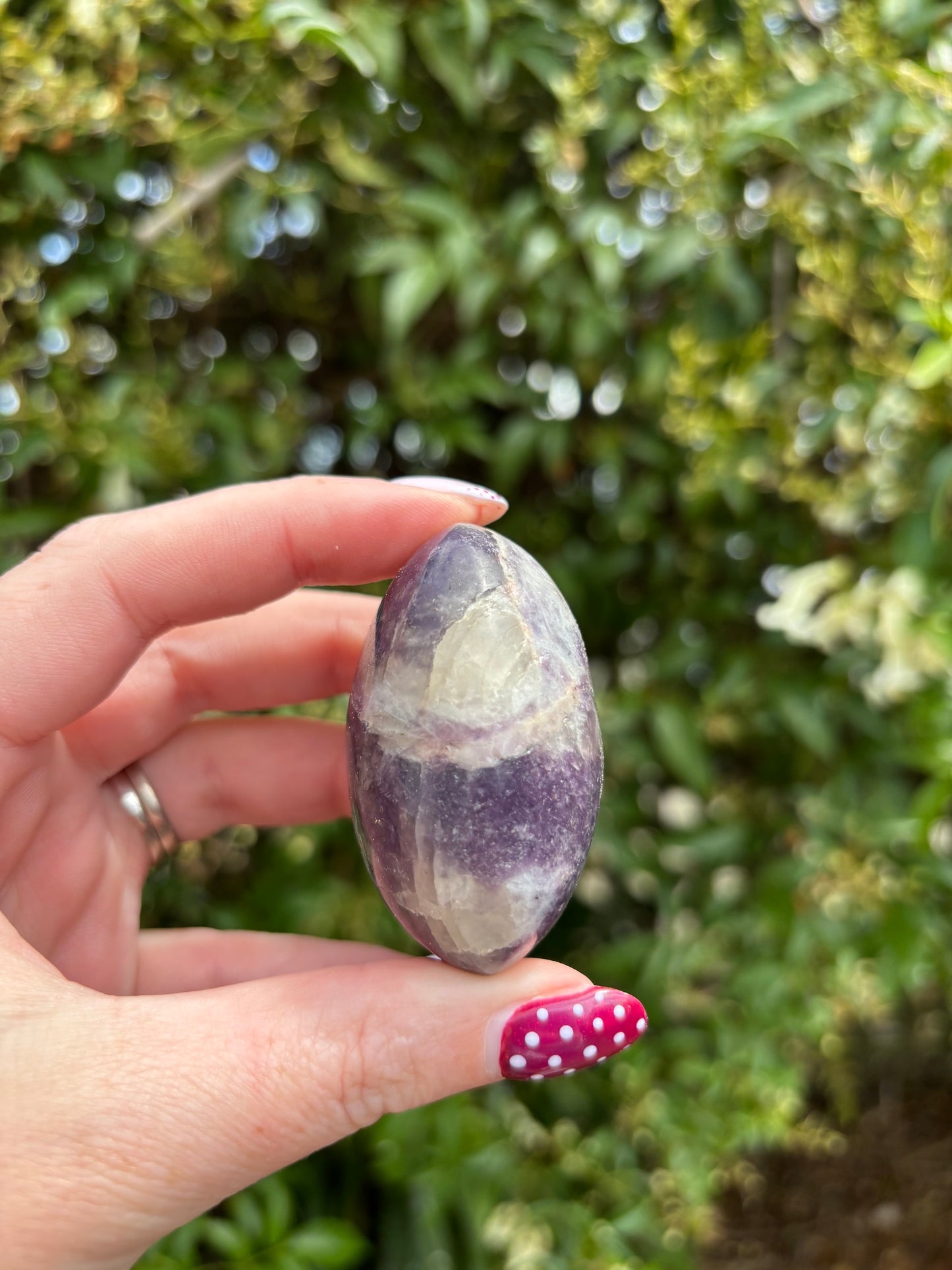 Lepidolite Palm Stone H