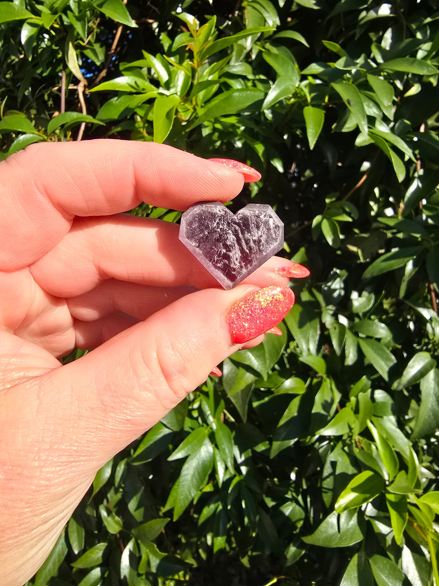 Lepidolite Small Heart