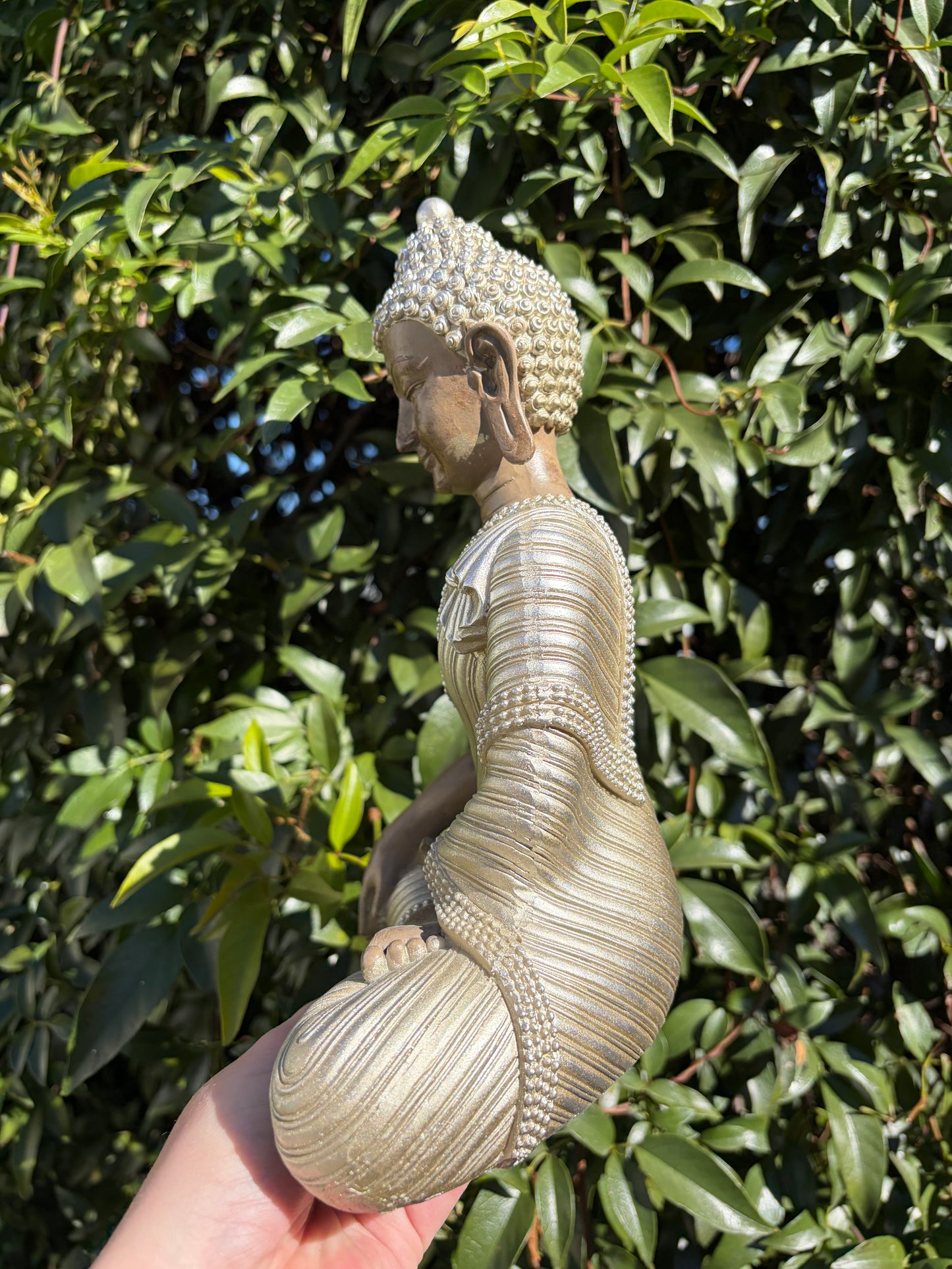 Gold Meditating Buddha Large