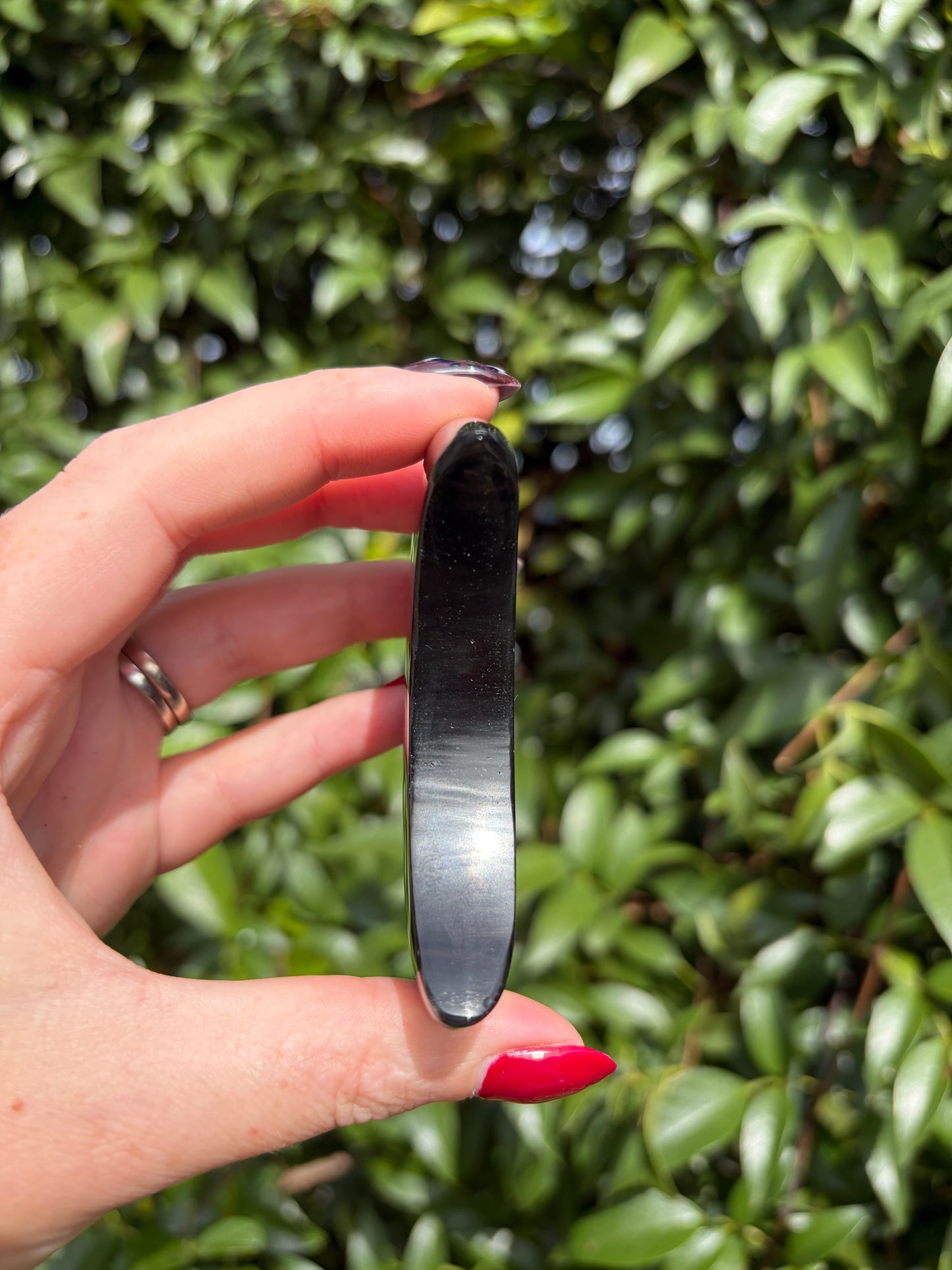 Midnight Lace Obsidian Self Standing Moon B
