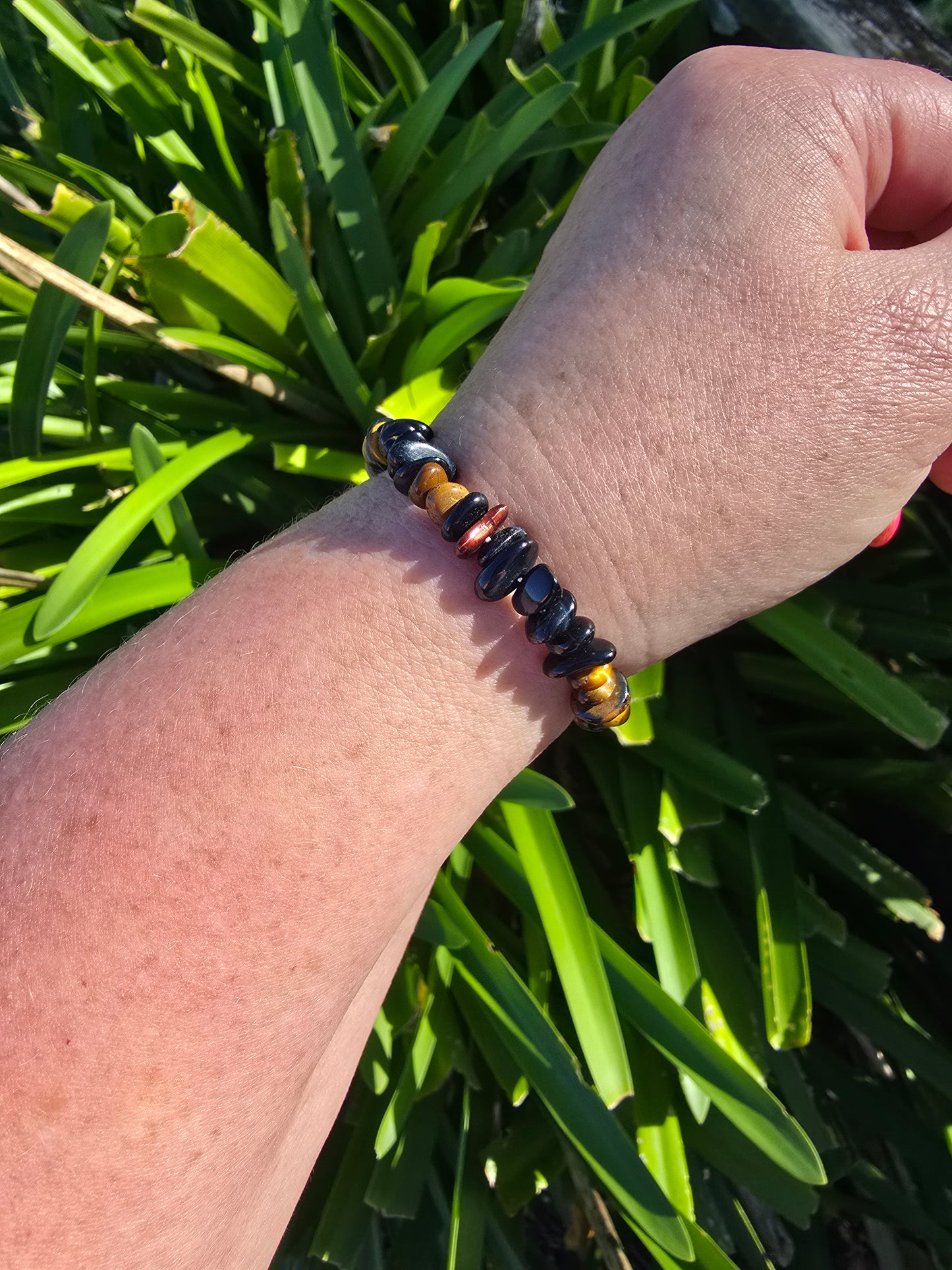 Mixed Tigers Eye | Crystal Chip Bracelet
