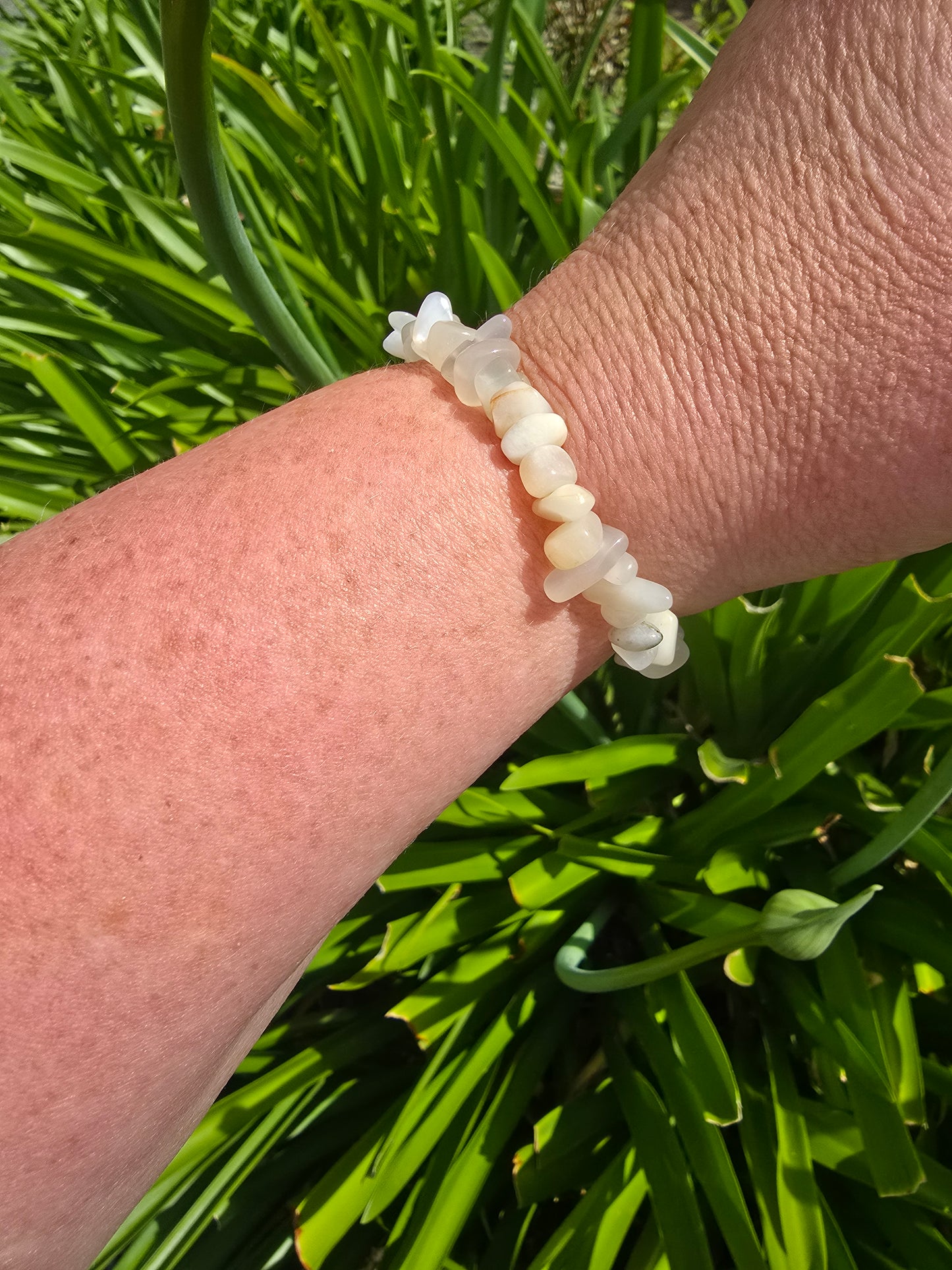 Moonstone | Crystal Chip Bracelet